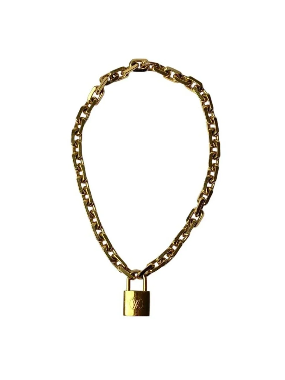 Louis Vuitton Collier Edgecadena Necklace Mp2993
